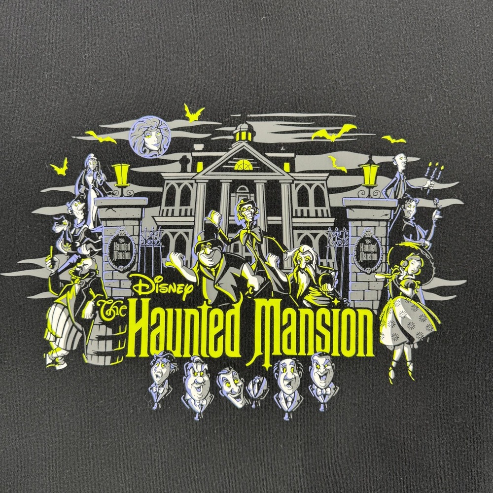 Disney The Haunted Mansion Black Hoodie Mens 5XL Oversized Graphic Pullover - Picture 11 of 11